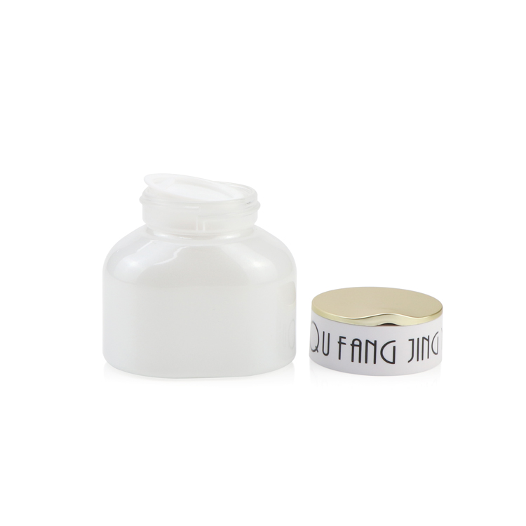 Skincare packaging 1oz 50ml face cream jar custom logo gold lip cosmetic jar with pp plastic disc