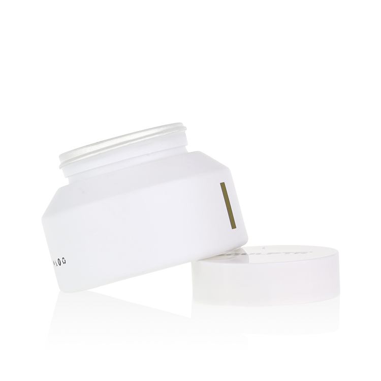 Skincare packaging 20g 30g 50g 100g white luxury candle jar with plastic lid
