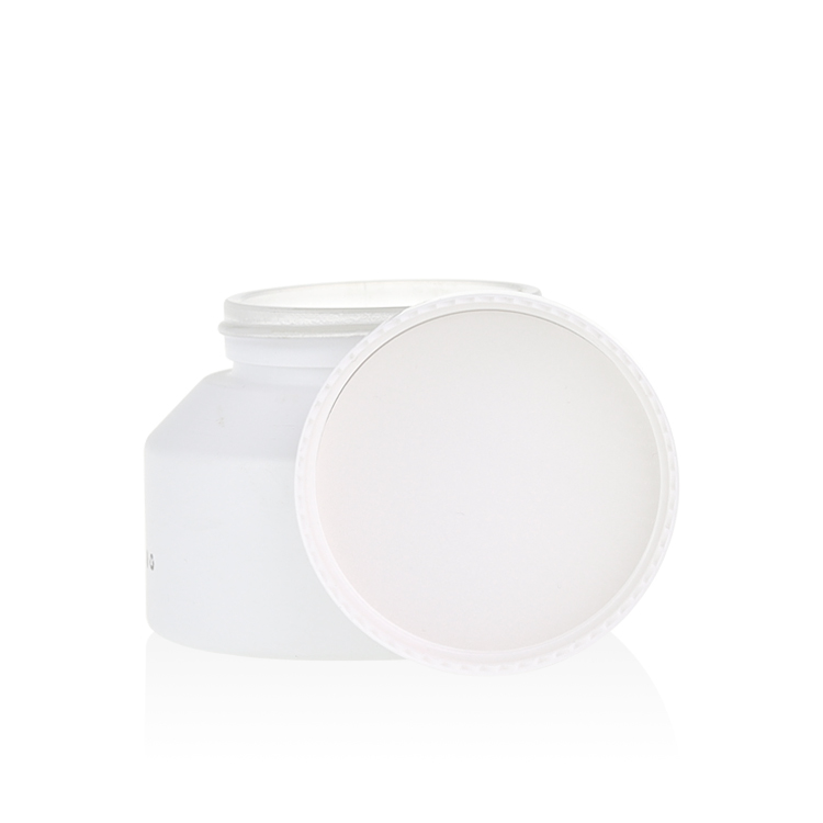 Skincare packaging 20g 30g 50g 100g white luxury candle jar with plastic lid