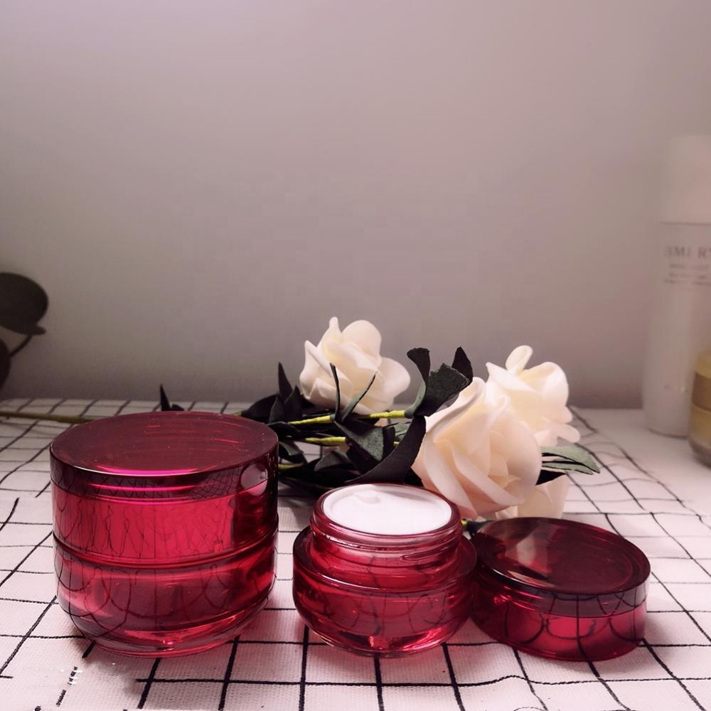 Skincare packaging face cream container cosmetic glass jar 50ml