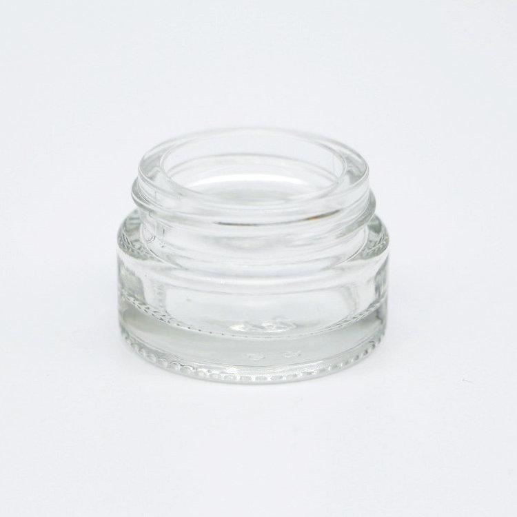 Skincare packaging round 5ml small cosmetic sample glass eye cream jar