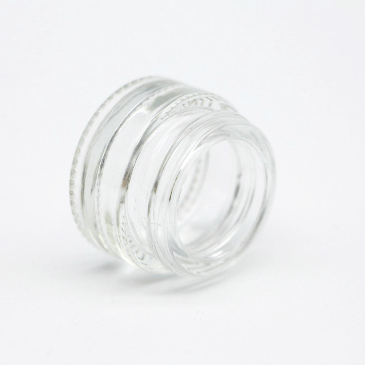 Skincare packaging round 5ml small cosmetic sample glass eye cream jar