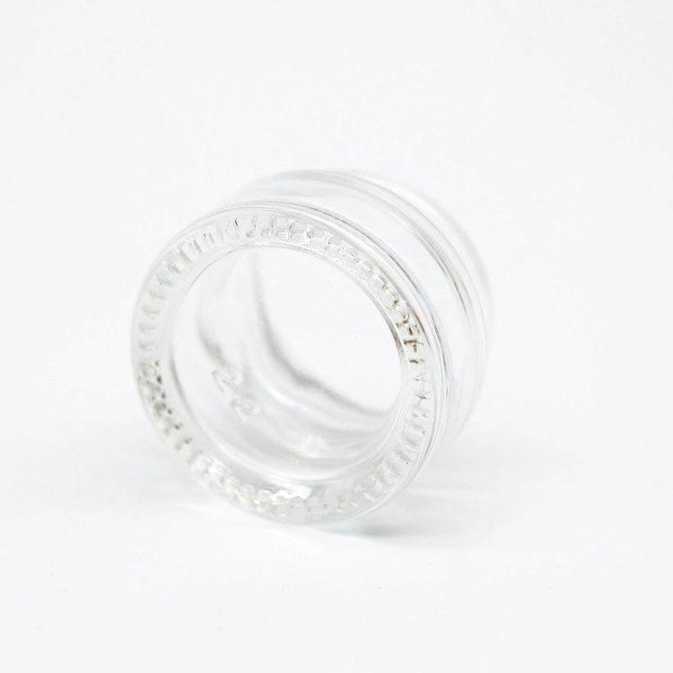 Skincare packaging round 5ml small cosmetic sample glass eye cream jar