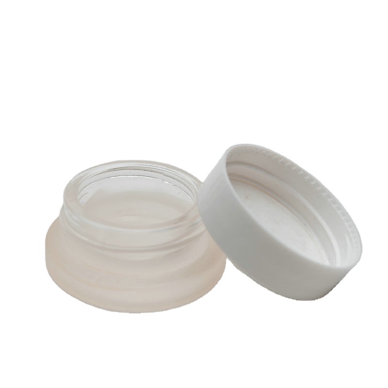 Skincare packaging square 8g small cosmetic sample acrylic eye cream jar