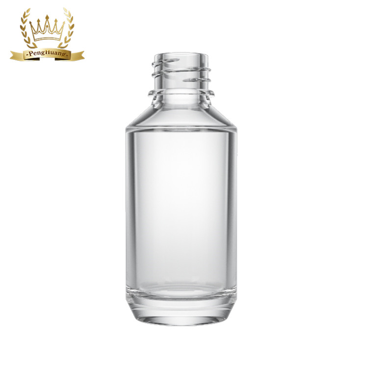 Slant Shoulder 5ml to 100ml Clear Amber Blue Green Glass Essential Oil Bottle with Bullet Cap