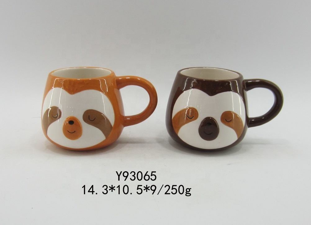 Sloth Shape Cookie Jar Ceramic Food Container Sloth Candy Jar for Kitchen Storage or Party Decor