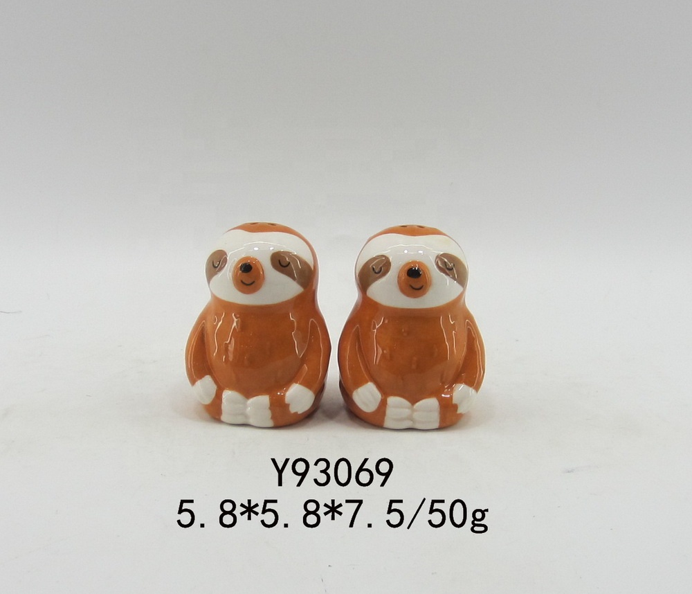 Sloth Shape Cookie Jar Ceramic Food Container Sloth Candy Jar for Kitchen Storage or Party Decor