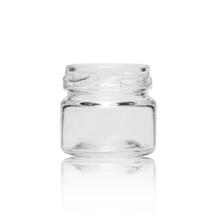 Small 1 oz 30ml Honey Jelly Glass Jars with 43mm Twist Off Lids