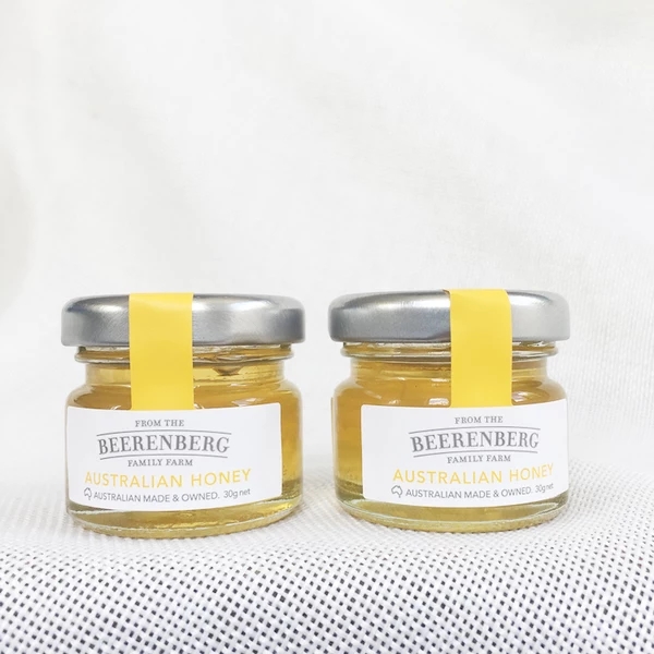 Small 1 oz 30ml Honey Jelly Glass Jars with 43mm Twist Off Lids