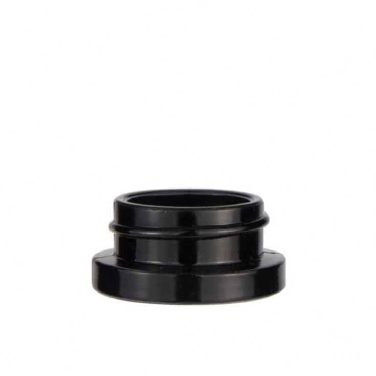 Small 3G 5 G 7 G Black Uv Wax Child Proof Concentrate Glass Jar Childproof Glass Container With Black Child Resistant Lid