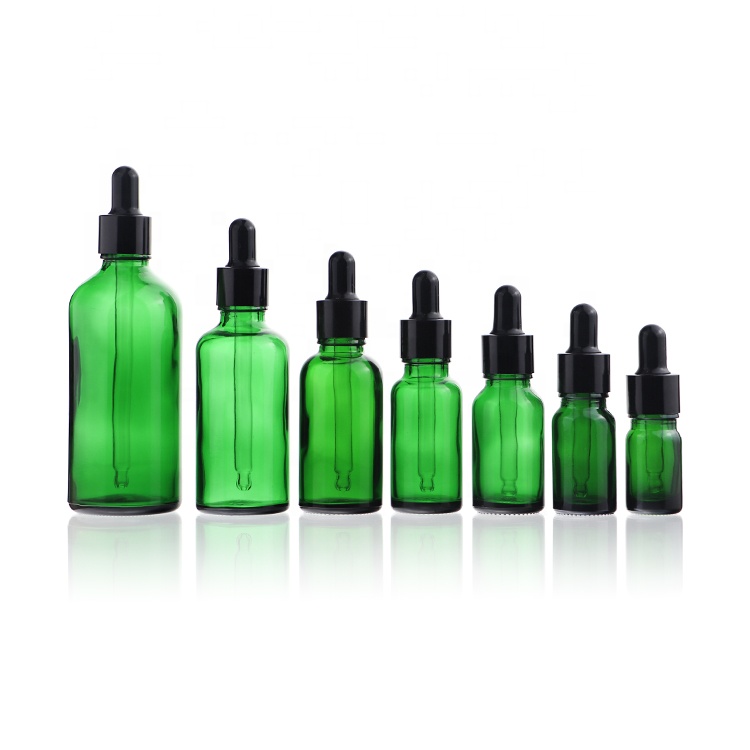 Small 3ml 5ml 10ml 15ml Arabic Essential Oil Sample Bottle Black Glass With Gold Dropper