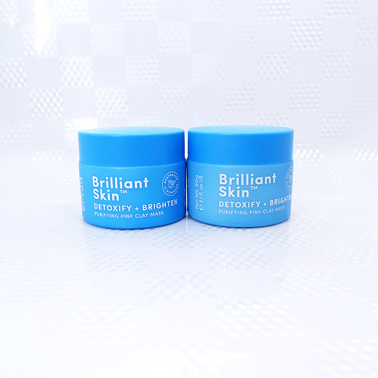 Small 50g colorful glass cosmetic jars for cosmetics opal white glass 60 ml jars matte painted blue opal white jar