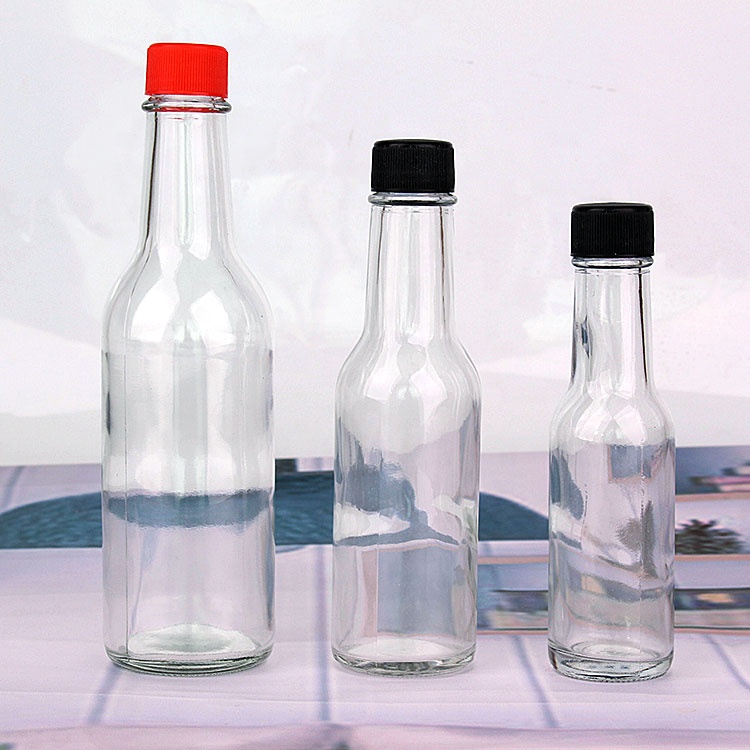 Small 90ml 150ml 250ml hot design cooking soy oil sauce glass bottle with lid