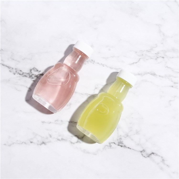 Small Bear Shape 50ml Mini Clear Glass Bottle with Screw Cap for Champagne