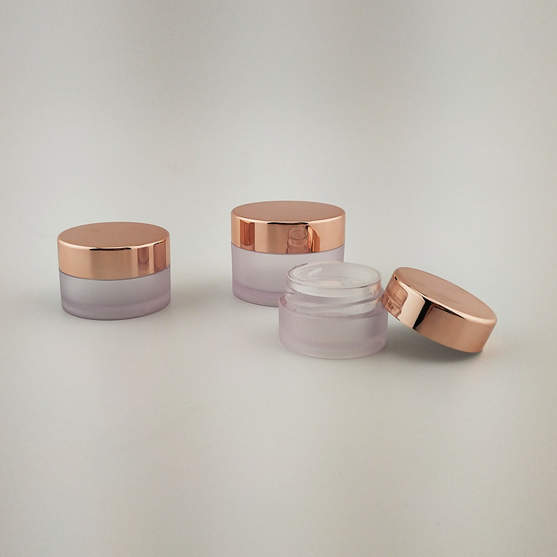 Small Capacity Lip Scrub Container 10g 15g 30g PETG Clear Jar Packaging With Marble Effect Lid