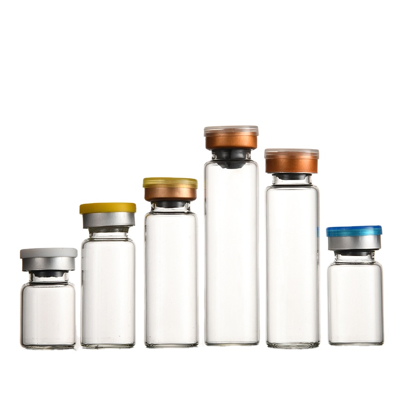 Small Clear Sample test Tube glass vials With wooden Cork stopper jars wishing bottle Glass