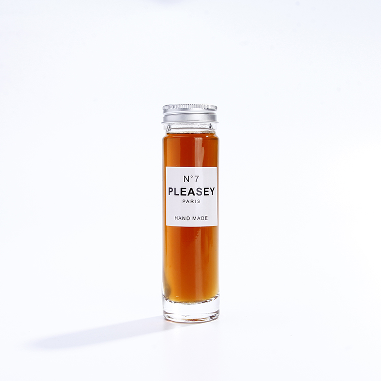 Small Cylinder 60ml Glass Kombucha Bottle Glass Tube Bottle With Screw Cap