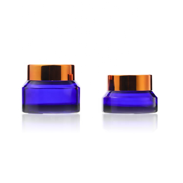 Small Eye Face 15g 30g 50g Empty Cream Glass Cosmetic Jar