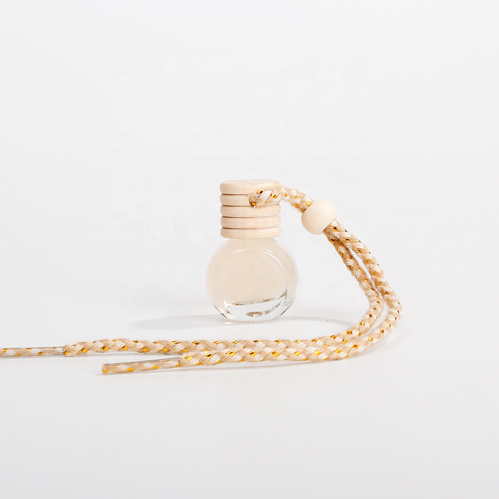 Small Frosted Glass Empty Refillable Glass Perfume Bottle For Cologne with Wooden cap