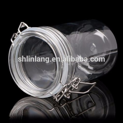 Small Medium Large Round 150ml Clip Top Glass Jar For Honey Preserve Chutney Pickles