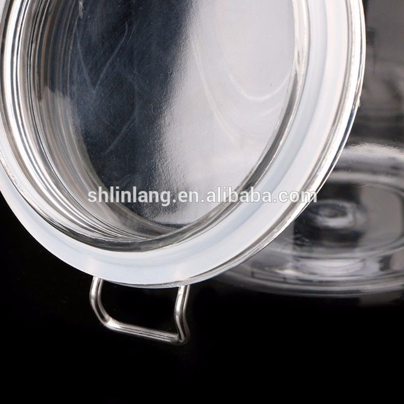 Small Medium Large Round 150ml Clip Top Glass Jar For Honey Preserve Chutney Pickles