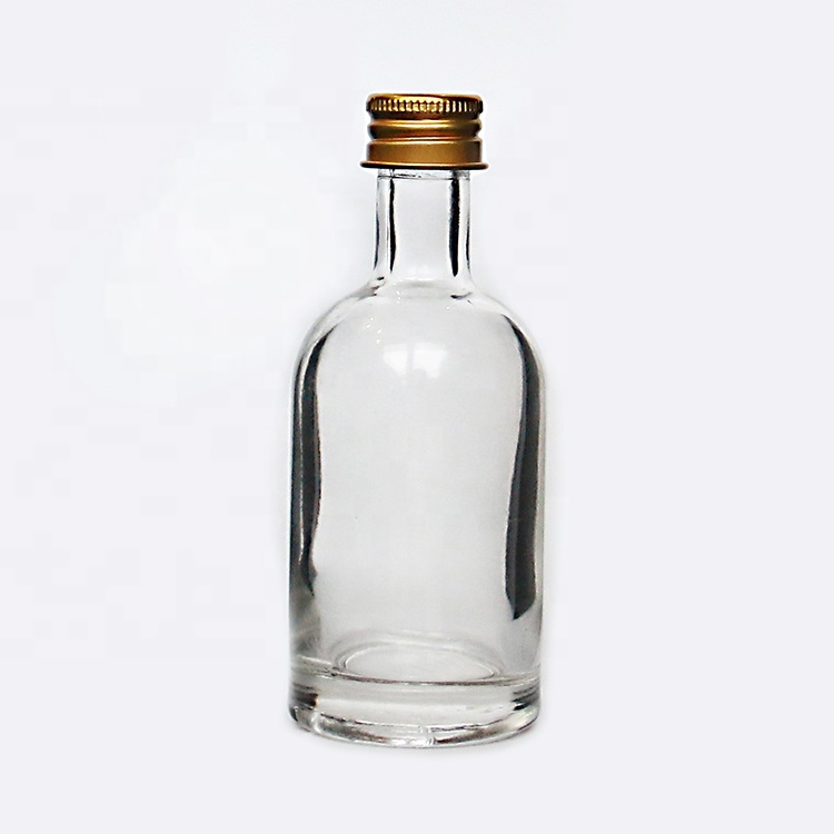 Small Mini 50ml Alcohol Liquor Glass Bottle For Whiskey Vodka