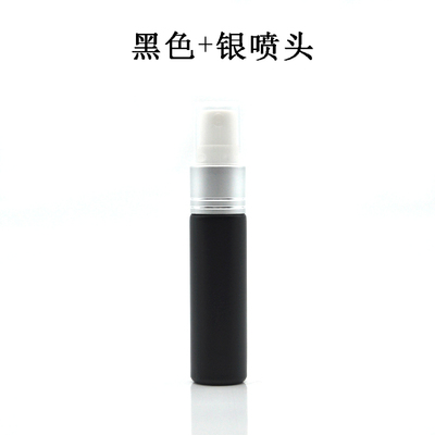 Small Mini Travel Portable perfume thick Glass 6ml 8ml 10ml 15ml frosted black spray Bottle with Atomizer pump