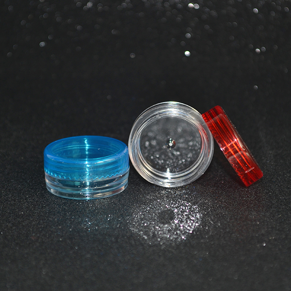 Small Plastic Sample Mini Bottle Jar Vial Cosmetic Portable Empty Pot White