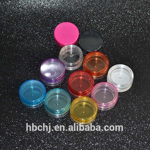 Small Plastic Sample Mini Bottle Jar Vial Cosmetic Portable Empty Pot White