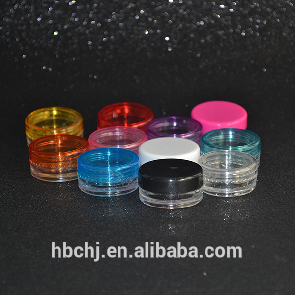 Small Plastic Sample Mini Bottle Jar Vial Cosmetic Portable Empty Pot White