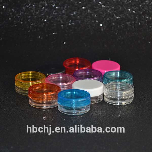 Small Plastic Sample Mini Bottle Jar Vial Cosmetic Portable Empty Pot White