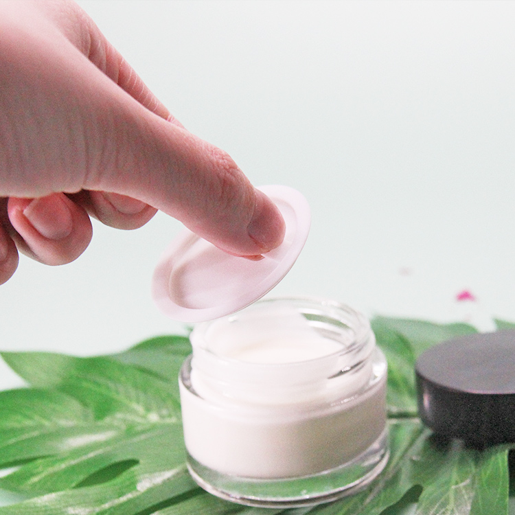 Small Quantity Face Packaging Cosmetic Plastic Cap Frosted Cream Glass Jar