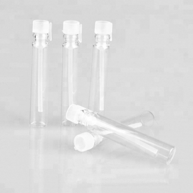 Small Sample Brown Plastic Drip Perfume Bottle Empty test tube glass bottle 1 ml 2ml perfume tester fragrance sample bottle