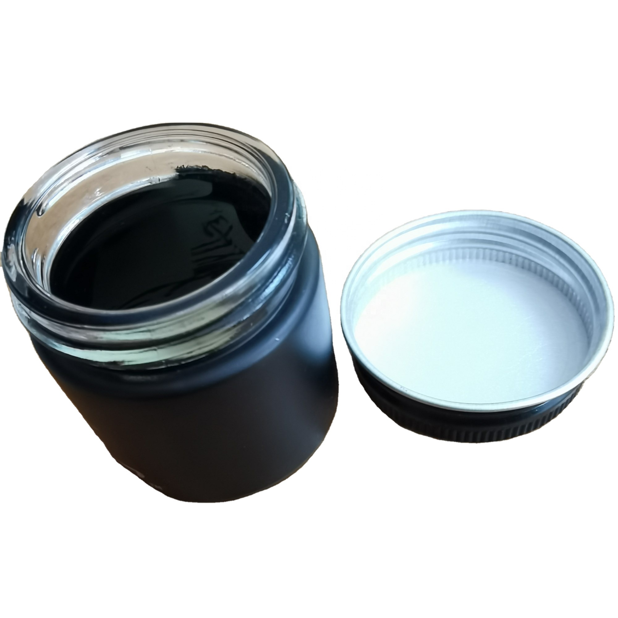 Small Size Cylinder Round Honey Jam Weed Flower Glass Jar With Tin Tids 30ml 1oz