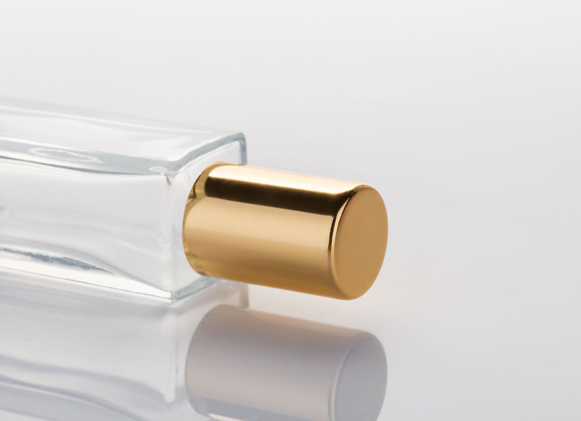 Small Square Roll On Empty 6ml Clear High Quality Empty Glass Perfume Bottle