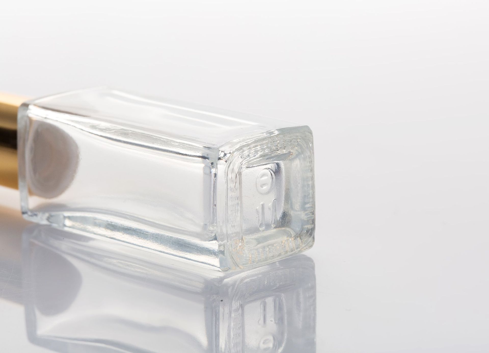 Small Square Roll On Empty 6ml Clear High Quality Empty Glass Perfume Bottle
