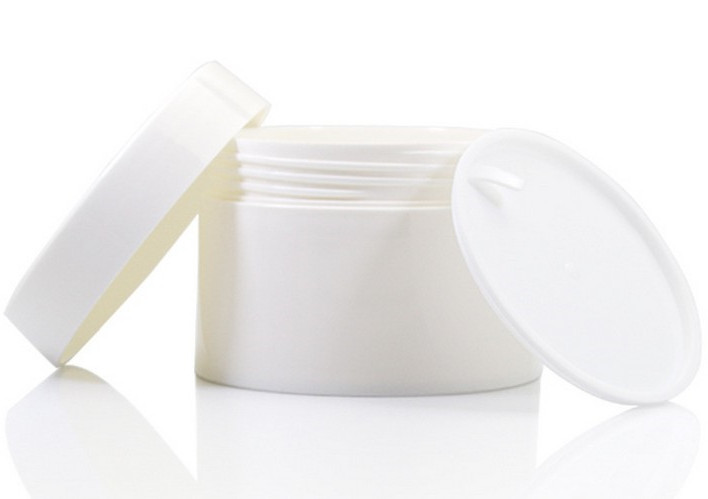 Small acrylic packaging cosmetic bottle amber pet white plastic cream jar container