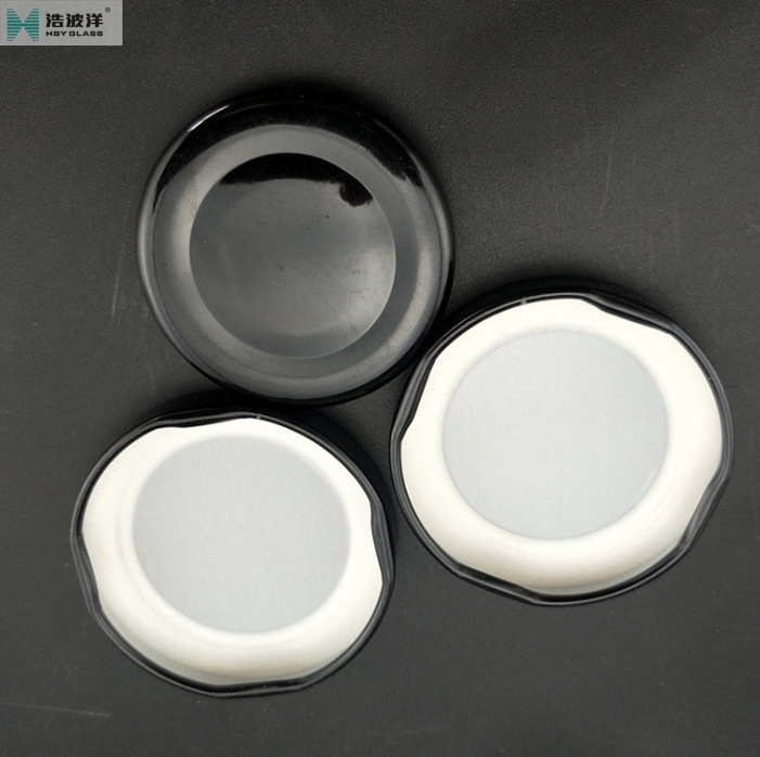 Small clear 25ml 45ml 100ml caviar glass jar honey glass jar with screw lid