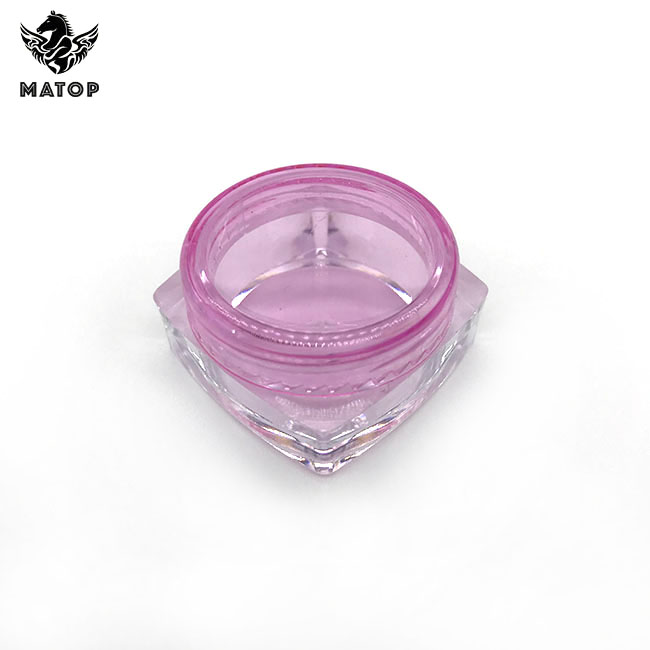 Small container cosmetic 5g plastic jars with screw lid