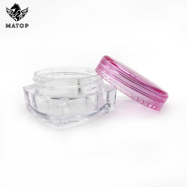 Small container cosmetic 5g plastic jars with screw lid