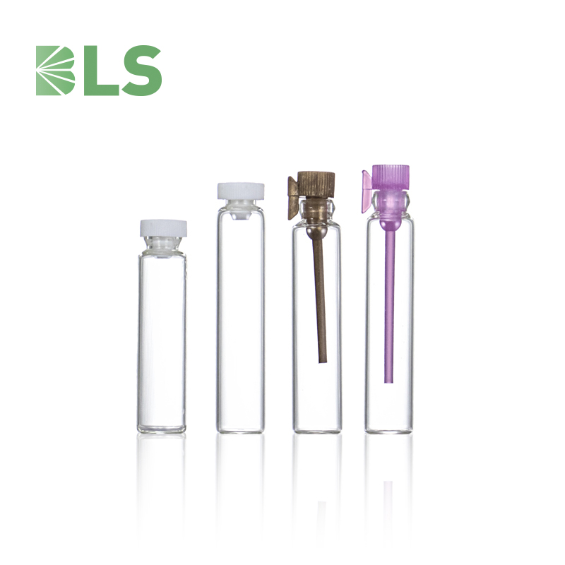 Small customized 1 ml  vial for glass perfume bottle packaging