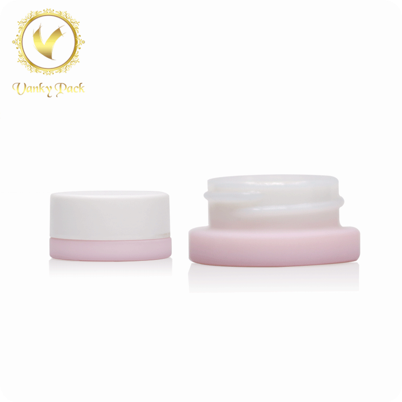 Small glass jar hemp extract container with child resistant lid