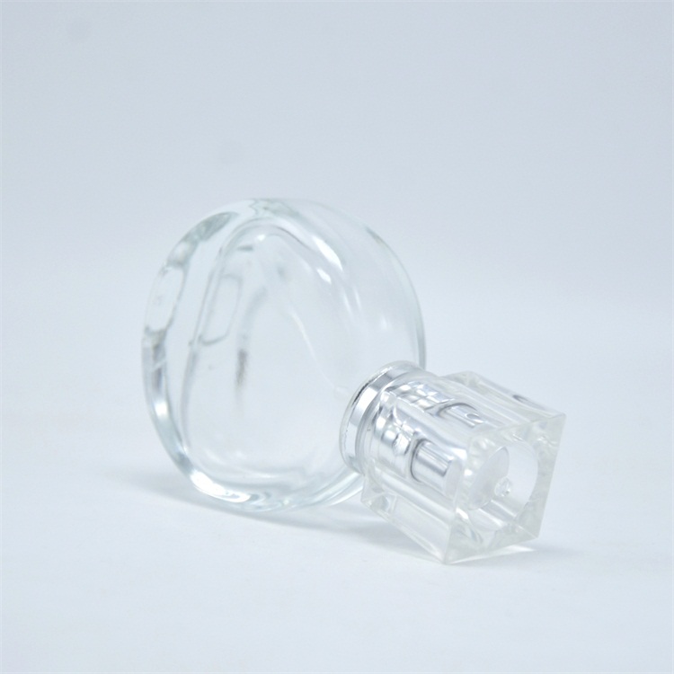 Small perfume bottles round glass bottle empty