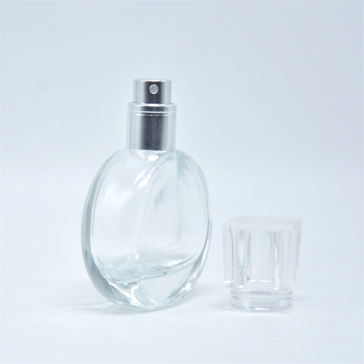Small perfume bottles round glass bottle empty