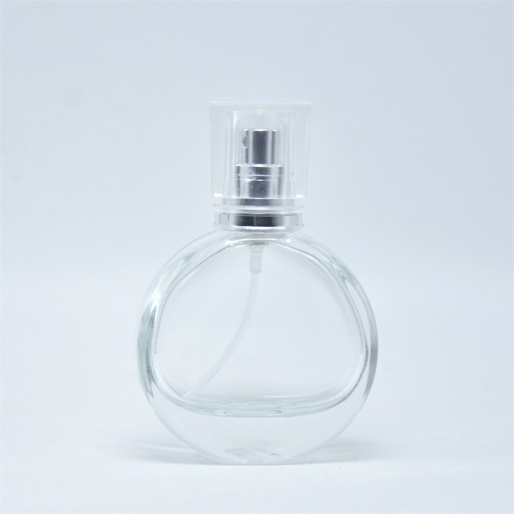 Small perfume bottles round glass bottle empty