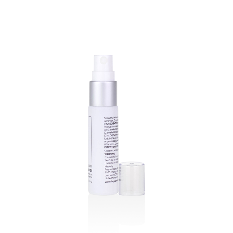 Small size 10ml mini cosmetic sample fine mist spray glass bottle white color perfume glass bottles