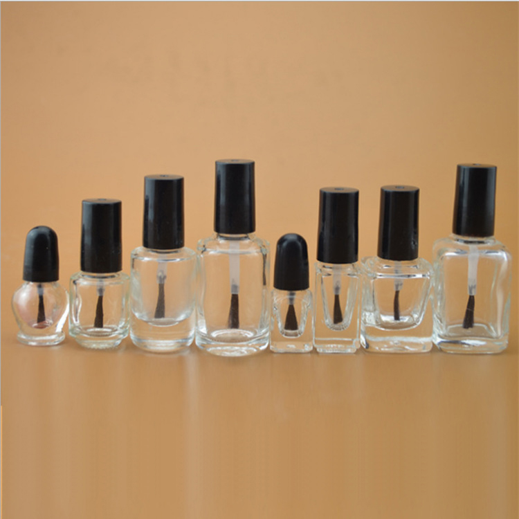 Small style design nail polish bottle glass