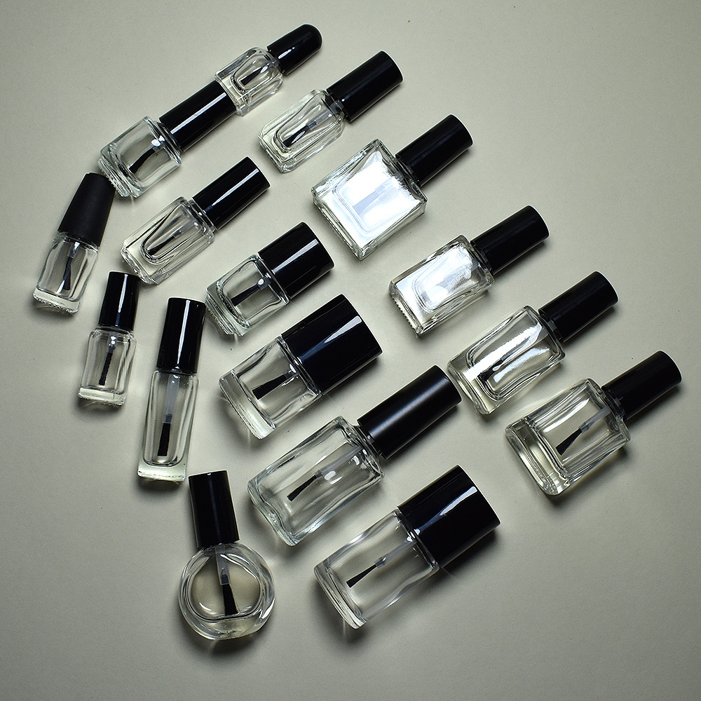 Small style design nail polish bottle glass