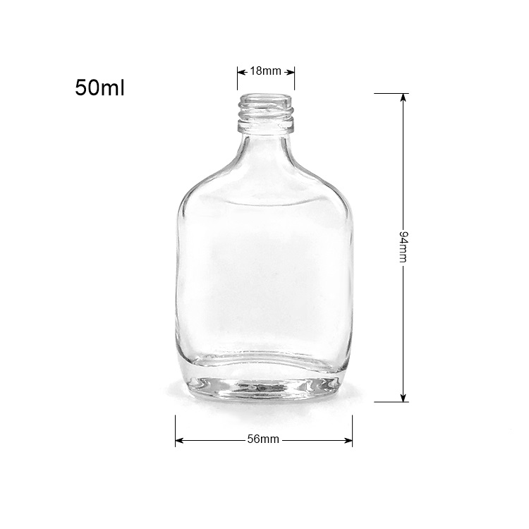 Small wine empty bottle flask 50ml mini retro glass bottle liquor
