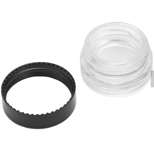 Smell Proof Clear Empty Cbd Flower Weed Accessories 3ml 5ml 10ml Glass Jar Storage Container Jar with Child Resistant Cap